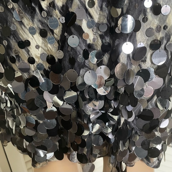 Carmen Marc Valvo Glitzy Party Dress -Wedding Guest Wow -Cocktail Party -Size 8 - Picture 8 of 16